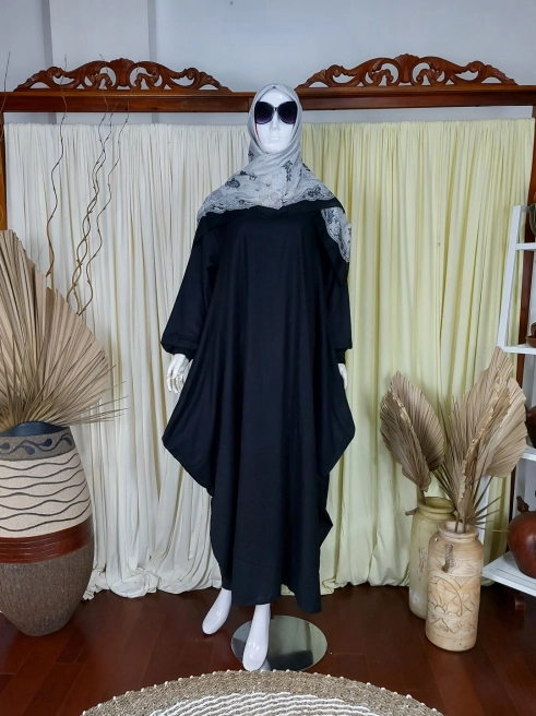 Gamis Sahara Linen Dress Black 1 black_1