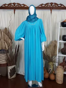 Gamis Gamis Frill Puff Lacoste Blue  1 blue_1