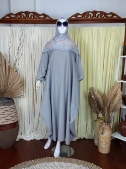 Sahara Linen Dress Grey