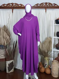 Gamis Kaftan Set Atom Jersey Magenta 1 magenta_1