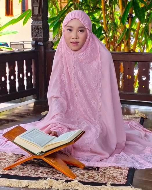 Mukena Mukena  Premium AnBia SOLD OUT <br>(AB-MK01-MKB01A) 1 mukena__pink