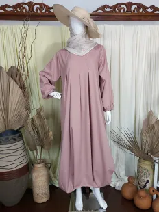 Gamis Ballon Dress Nude 1 nude_1