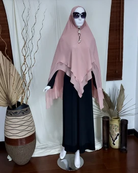 Khimar Seruti Pink