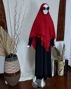 Kirana Khimar Red