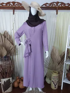 Gamis Kimono AirFlow Dress Lilac 1 ungu_1